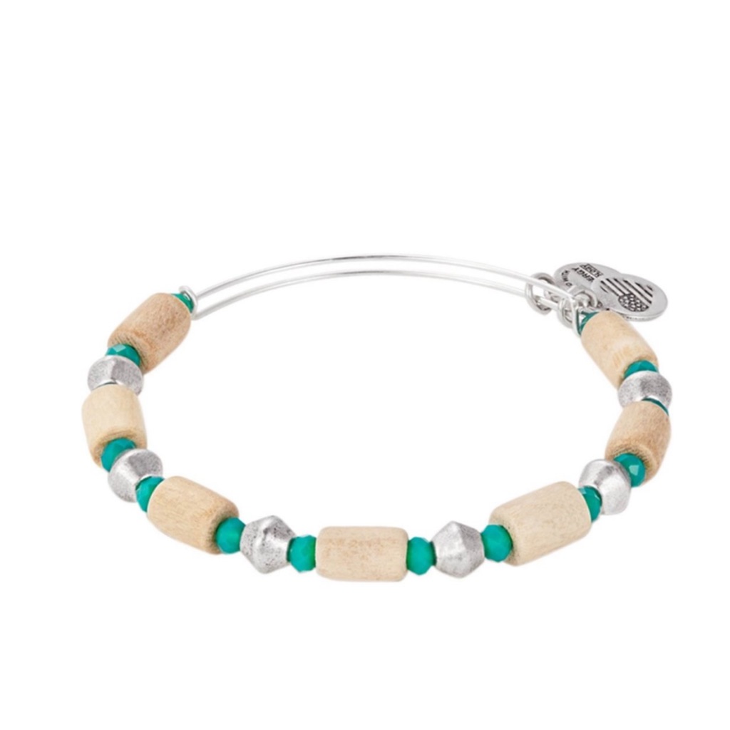 Alex And Ani Seaside Palm Beaded Bangle Bracelet 34$